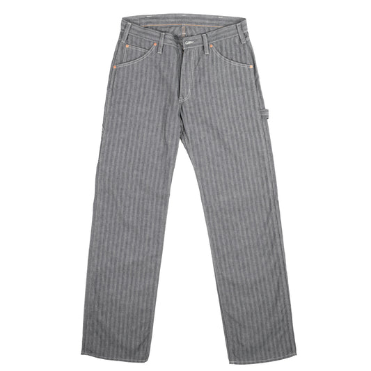 【830】ヘリンボーンペインターパンツ／ブラック