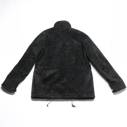 ホースハイドスウェードレザーM-65タイプジャケット／ブラック