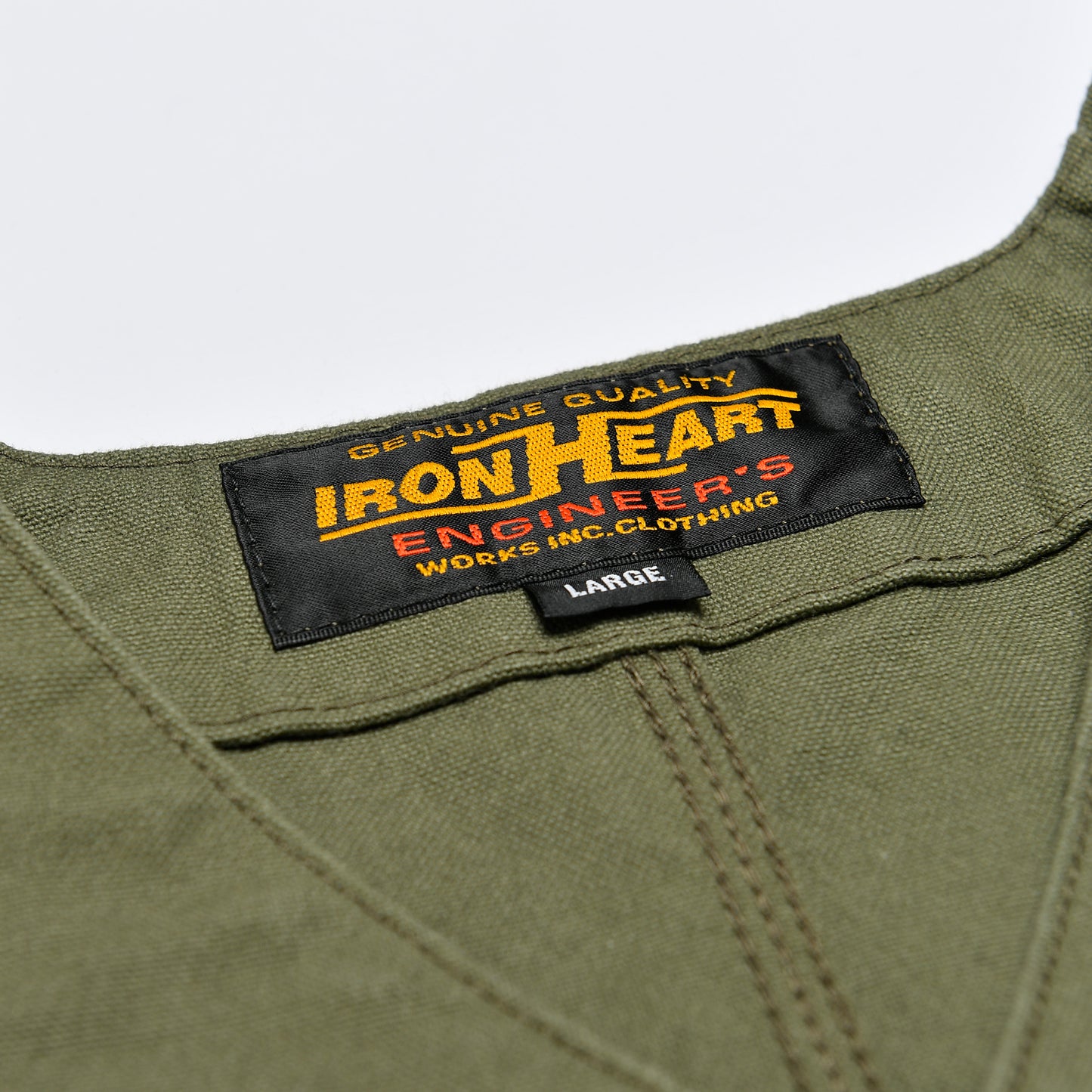 【IHV-52】ダックワークベスト／オリーブ