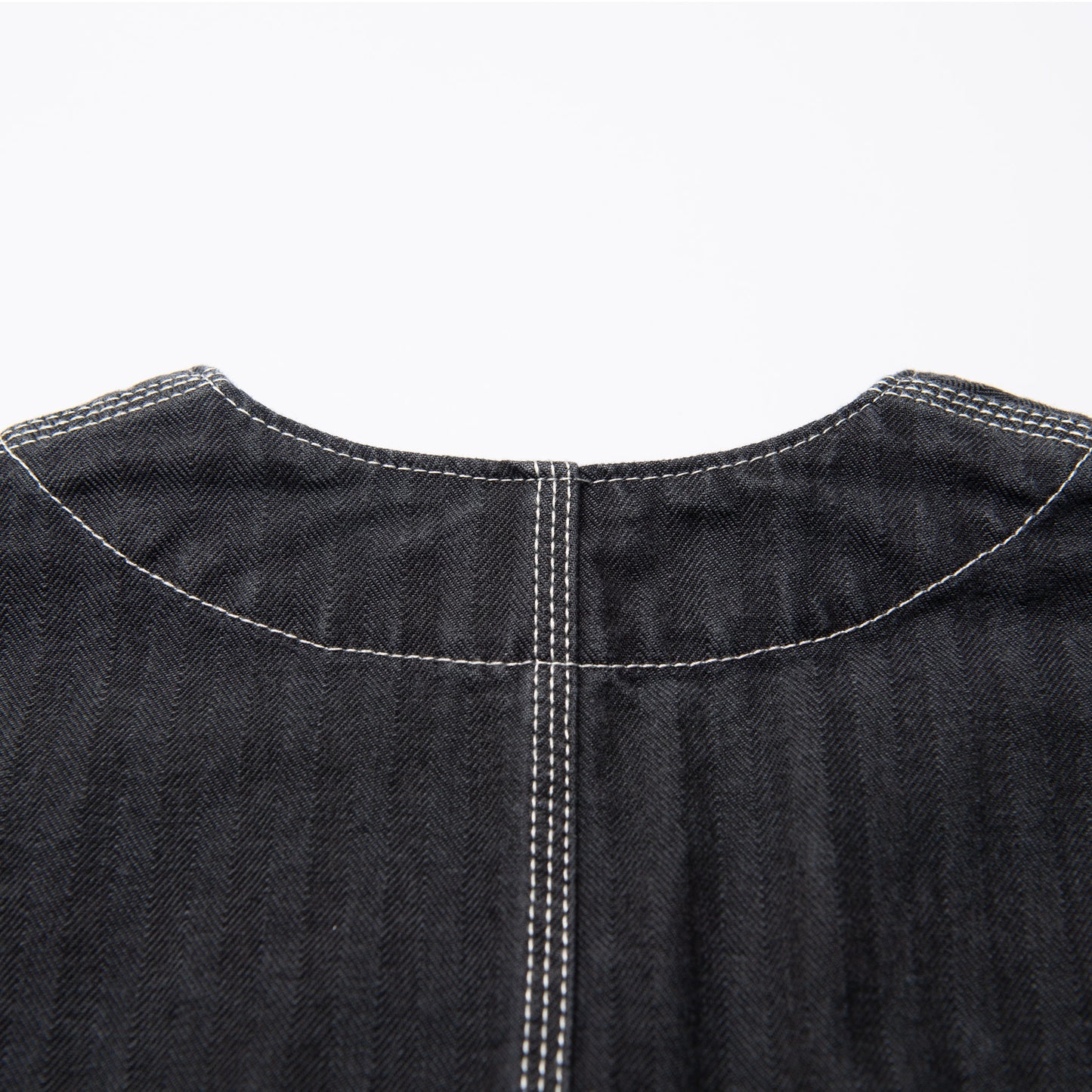 【IHJ-158】ヘリンボーンカラーレスチョアジャケット／ブラック