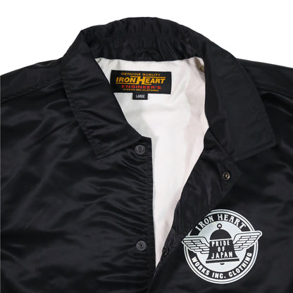 【IHJ-160】ナイロンコーチジャケット／ブラック