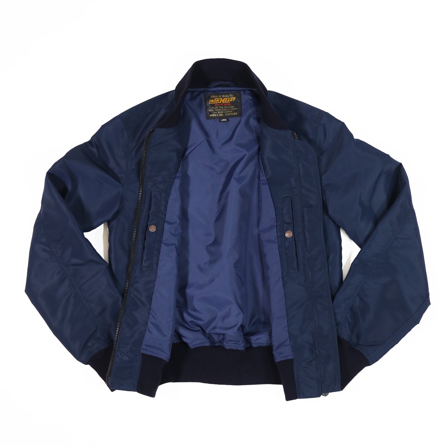 【IHM-50】L-2Bタイプナイロンジャケット／ネイビー