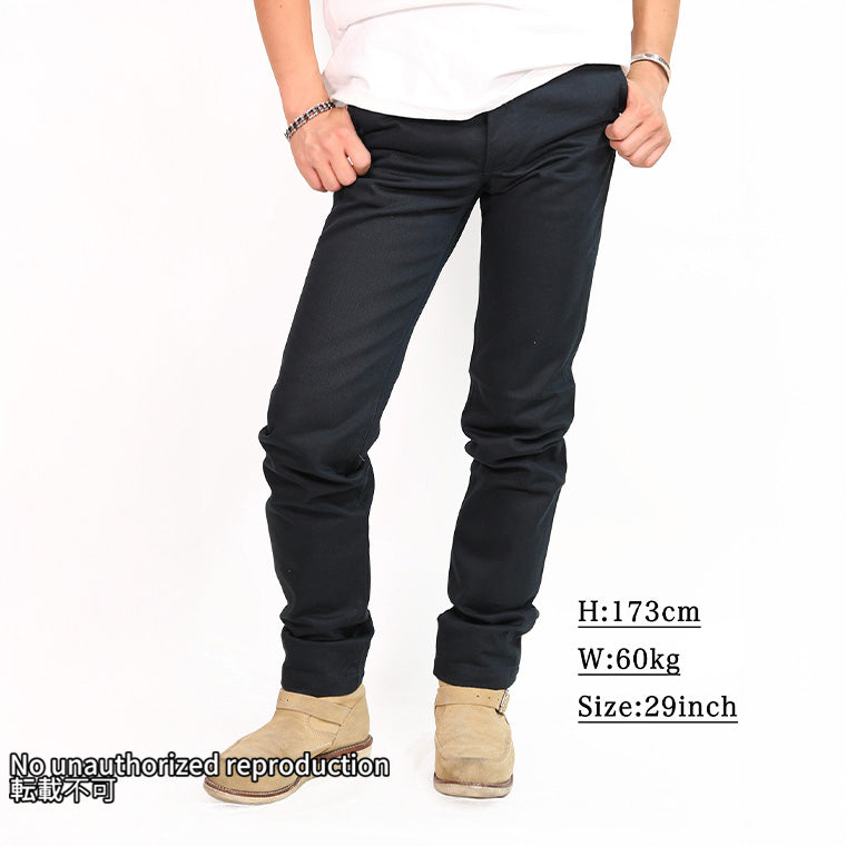 12ozヘビーチノトラウザーレギュラーフィット／ネイビー