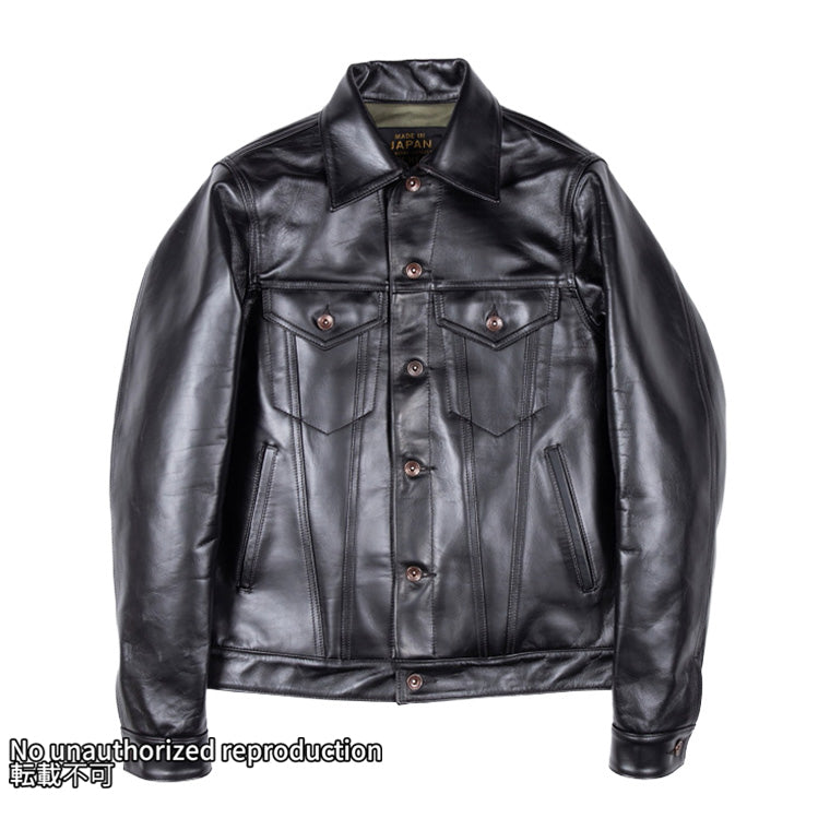 ホースハイド トラッカージャケット／ブラック – IRON HEART