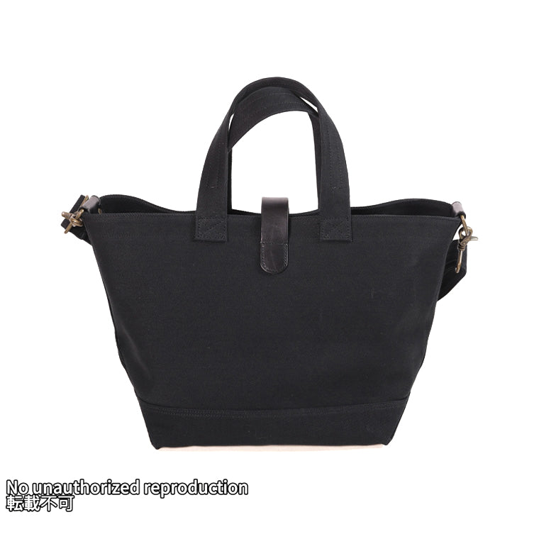 21oz黒鎧デニムトートバッグ