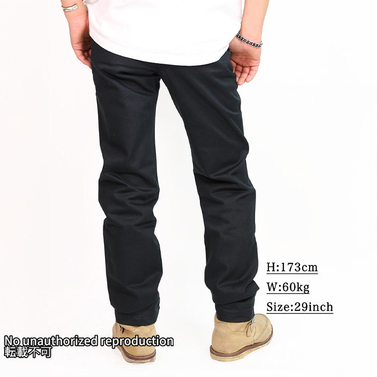 12ozヘビーチノトラウザーリラックスフィット／ネイビー – IRON HEART