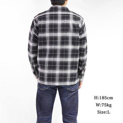 ウルトラヘビーライダースフランネルオンブレーチェック／ブラック