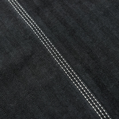 【IHJ-158】ヘリンボーンカラーレスチョアジャケット／ブラック