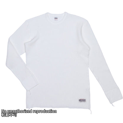 ヘビーサーマル クルーネックロングTシャツ／ホワイト