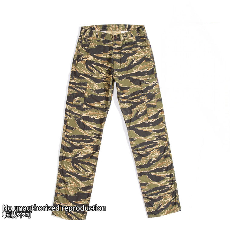 カモフラージュ柄カーゴパンツ／タイガーカストライプ