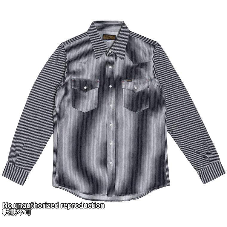 12ozヘビーヒッコリー ウエスタンシャツ