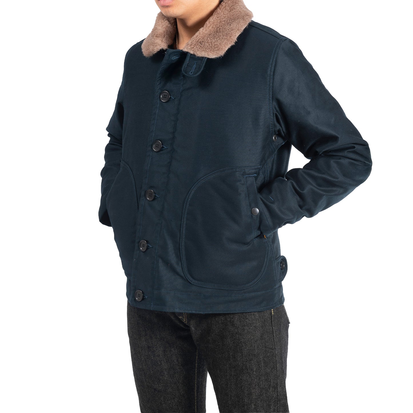 ウィップコードN-1タイプデッキジャケット／ネイビー