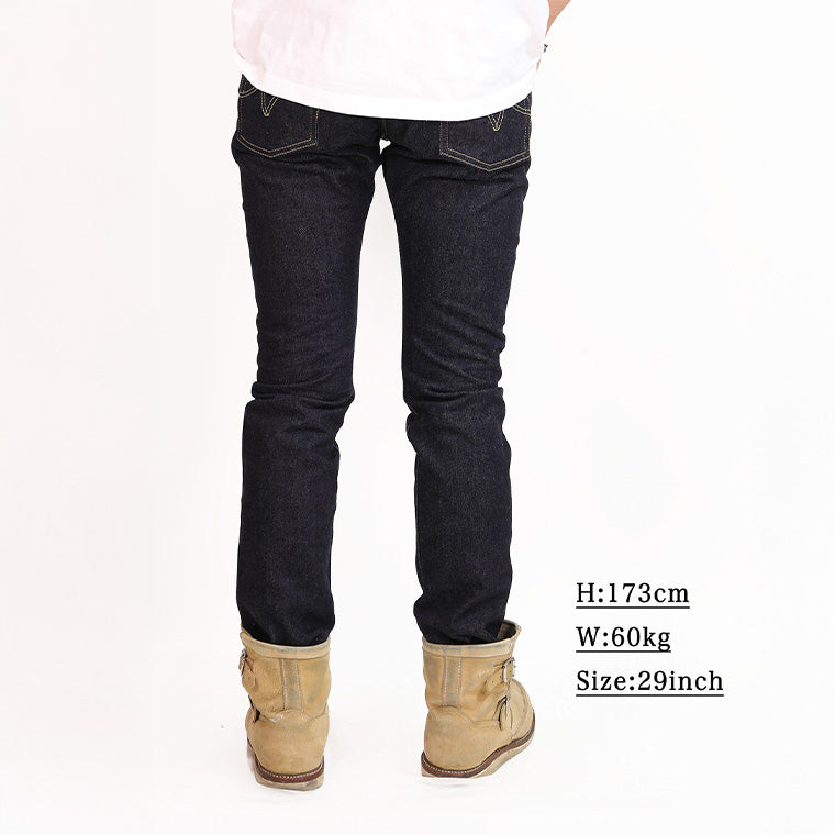 14ozセルビッチデニムスーパースリムストレート／インディゴ – IRON HEART