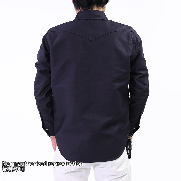 ミリタリーモールスキンウエスタンシャツ／ブラック – IRON HEART