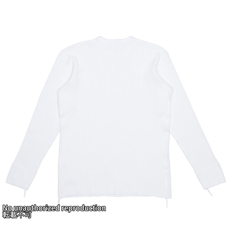 IHTL-1301】ヘビーサーマル クルーネックロングTシャツ／ホワイト