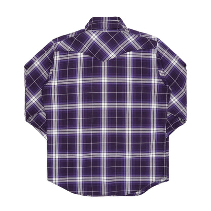 【IHSH-439】春ネルウエスタンシャツ／パープル