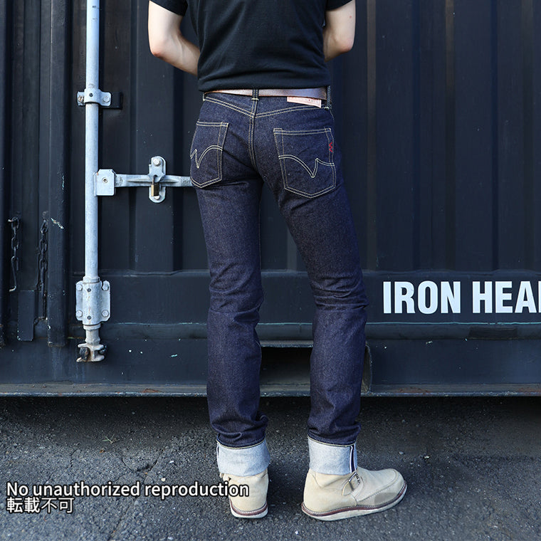 14ozセルビッチスリムテーパード／インディゴ