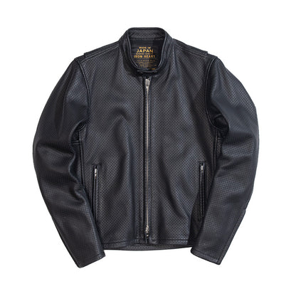 IRON HEART x KADOYA HEAD FACTORY パンチングレザージャケット