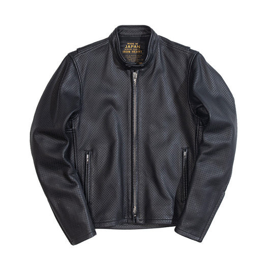 IRON HEART x KADOYA HEAD FACTORY パンチングレザージャケット