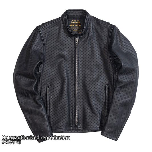IRON HEART x KADOYA HEAD FACTORY パンチングレザージャケット