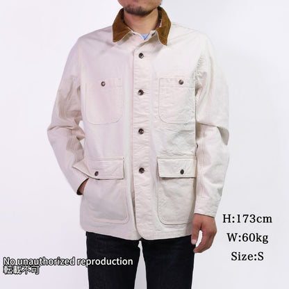 オーガニックコットンダックチョアジャケット／アイボリー